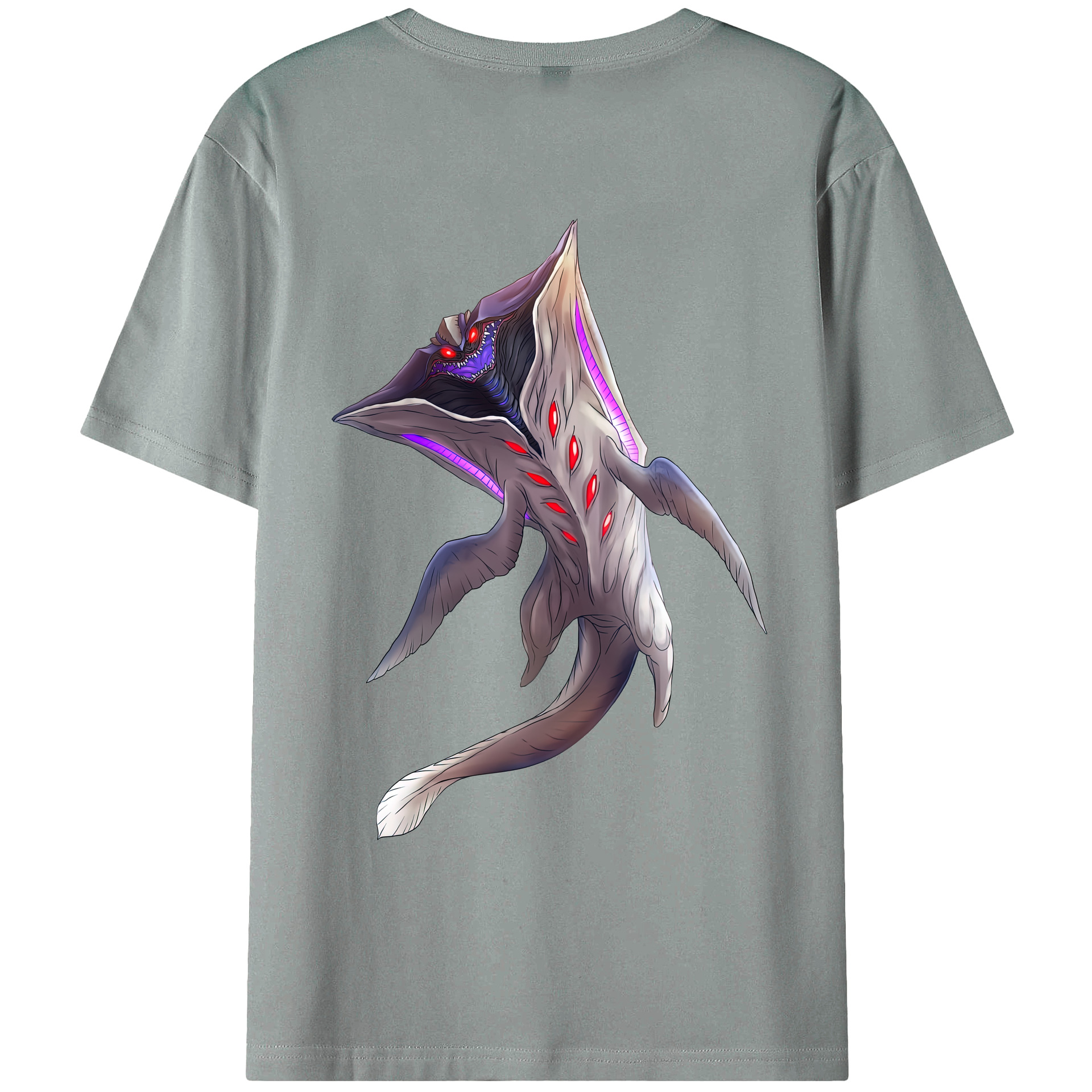 （画像用） ウルトラマン Ultraman 綿100％ メンズ半袖Tシャツ（バックプリント） 通気性